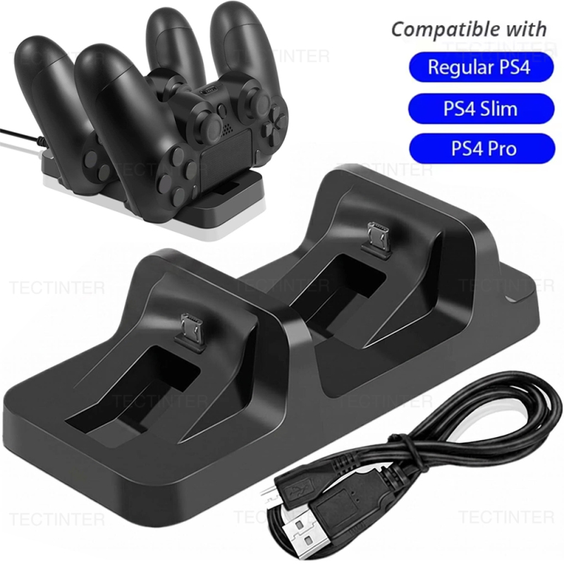 Gaming Console Tv - Dual-Ladestation für PS4-Controller, Ladeständer für Sony