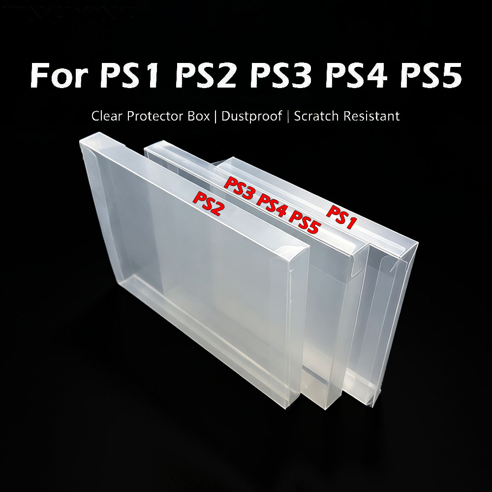 Gaming Console Tv - 1-10 Stück Transparente PET-Spieleschutzbox für PS1