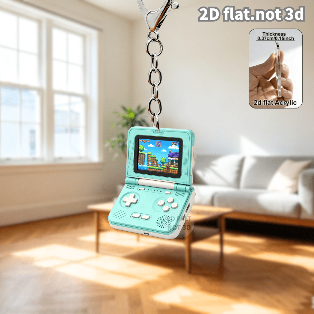 2D Flip Retro Handheld-Spielko – Gaming Console Keychain Bewertung und Preis