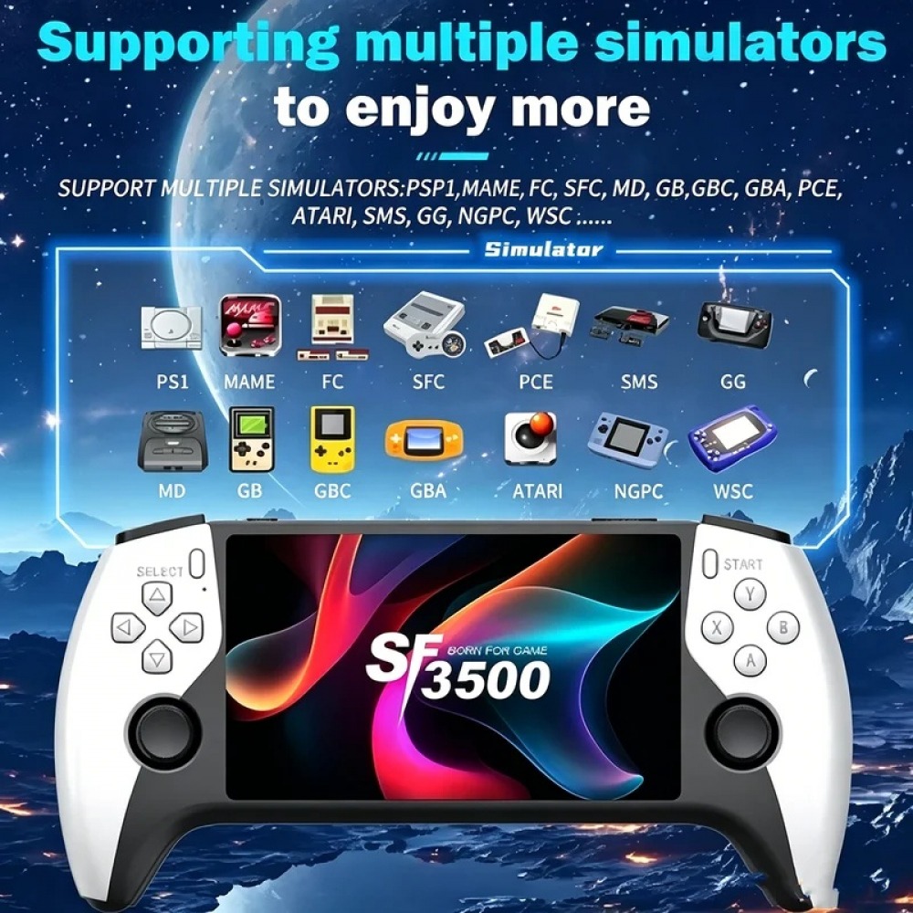 SF3500 5 Zoll Handheld-Spielko – Gaming Console Latest Bewertung und Preis